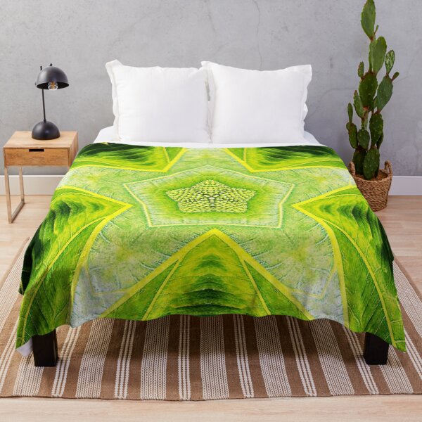 Item preview,  ABSTRACT PAINTED GEOMETRIC ART BREADFRUIT PATTERN WITH LEAVES. designed and sold by Ralek.
