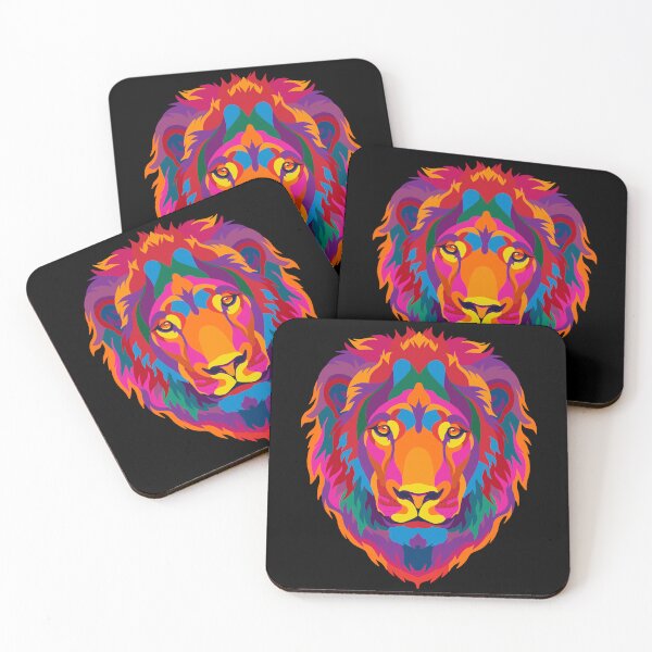 Item preview, Lion head pop art illustration  designed and sold by nickardi.