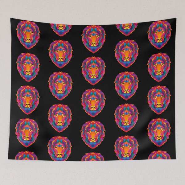 Item preview, Lion head pop art illustration  designed and sold by nickardi.