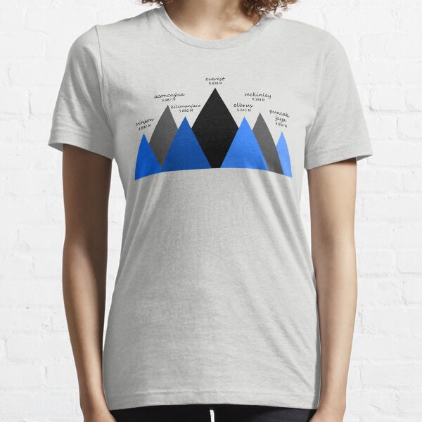 The Seven Mountain Summits Essential T-Shirt