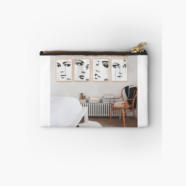 Item preview, room with white face prints designed and sold by Loui  Jover.