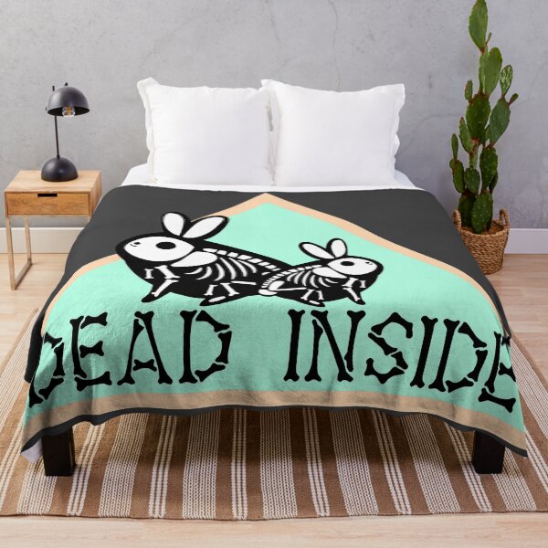 Item preview, Dead Inside Skeleton Rabbits Green designed and sold by ChiweenieHobbit.