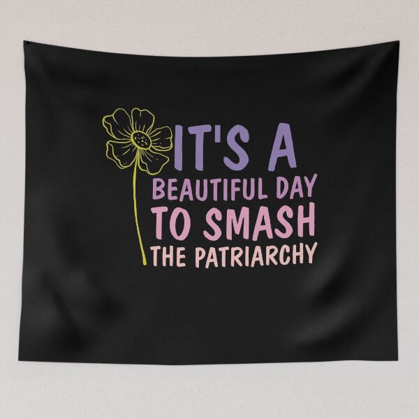 Item preview, It's A Beautiful Day To Smash The Patriarchy - Pro Choice Flower Feminism Essential T-shirt designed and sold by Achrafilla1.