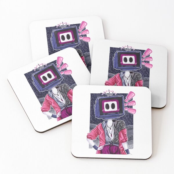 Item preview, Television Head Gouache Painting designed and sold by Abigaillynnarts.