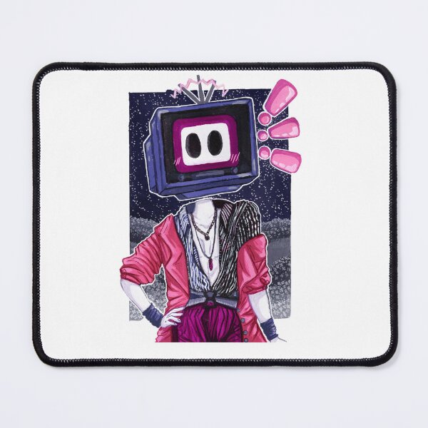 Item preview, Television Head Gouache Painting designed and sold by Abigaillynnarts.