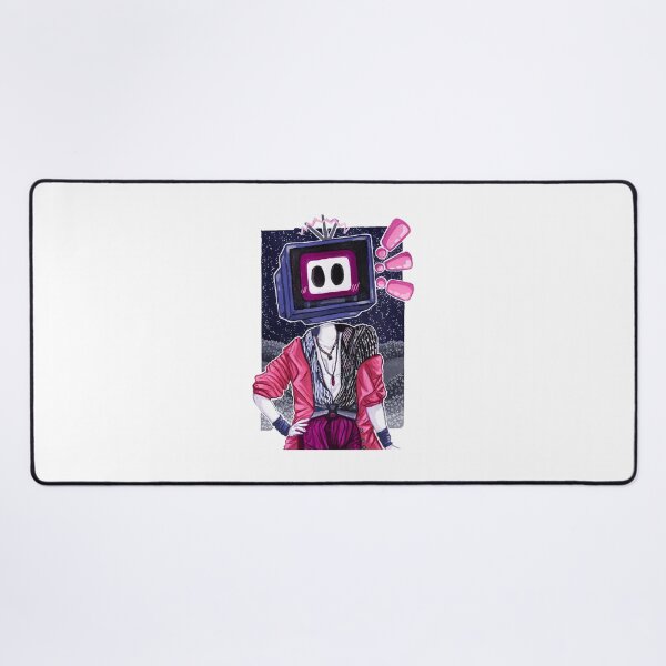 Item preview, Television Head Gouache Painting designed and sold by Abigaillynnarts.