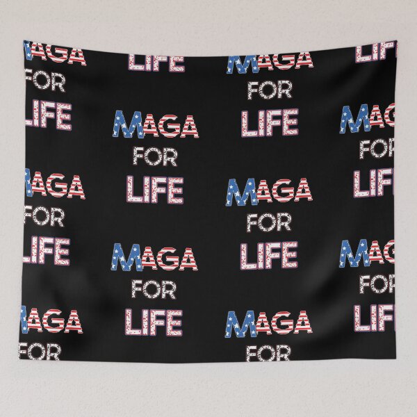 Item preview, MAGA For LIFE Red White & Blue-Republican Politics designed and sold by 69Designs-MP.