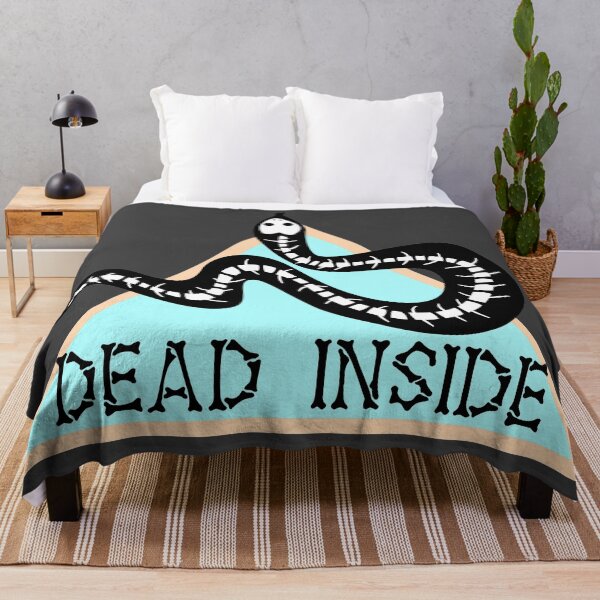 Item preview, Dead Inside Skeleton Snake Blue designed and sold by ChiweenieHobbit.