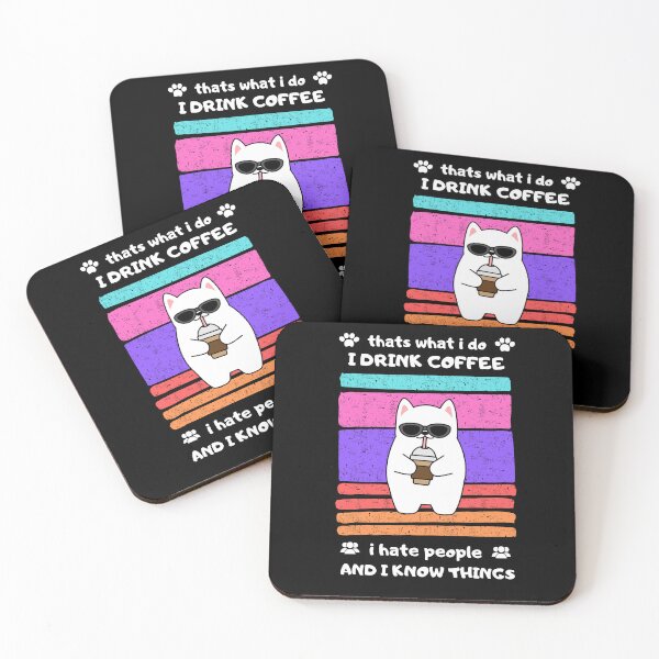 Item preview, That's What I Do I Drink Coffee and I Hate People funny designed and sold by Panega.