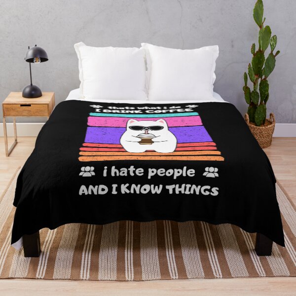 Item preview, That's What I Do I Drink Coffee and I Hate People funny designed and sold by Panega.