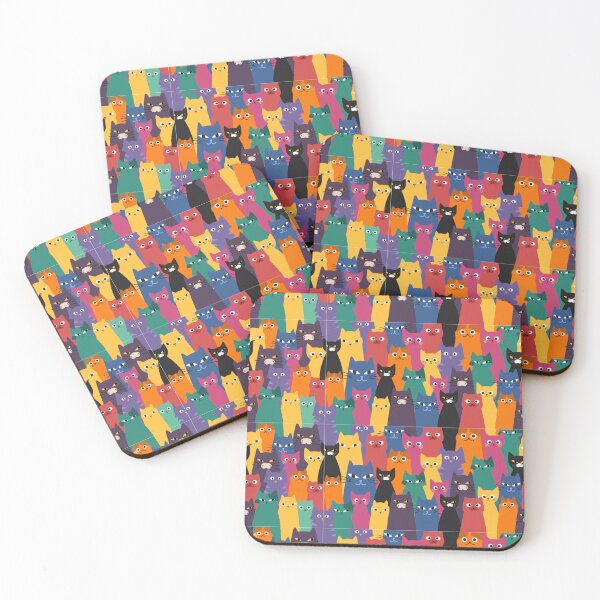 Item preview, Colorful Cats Patterns designed and sold by NobleForte.