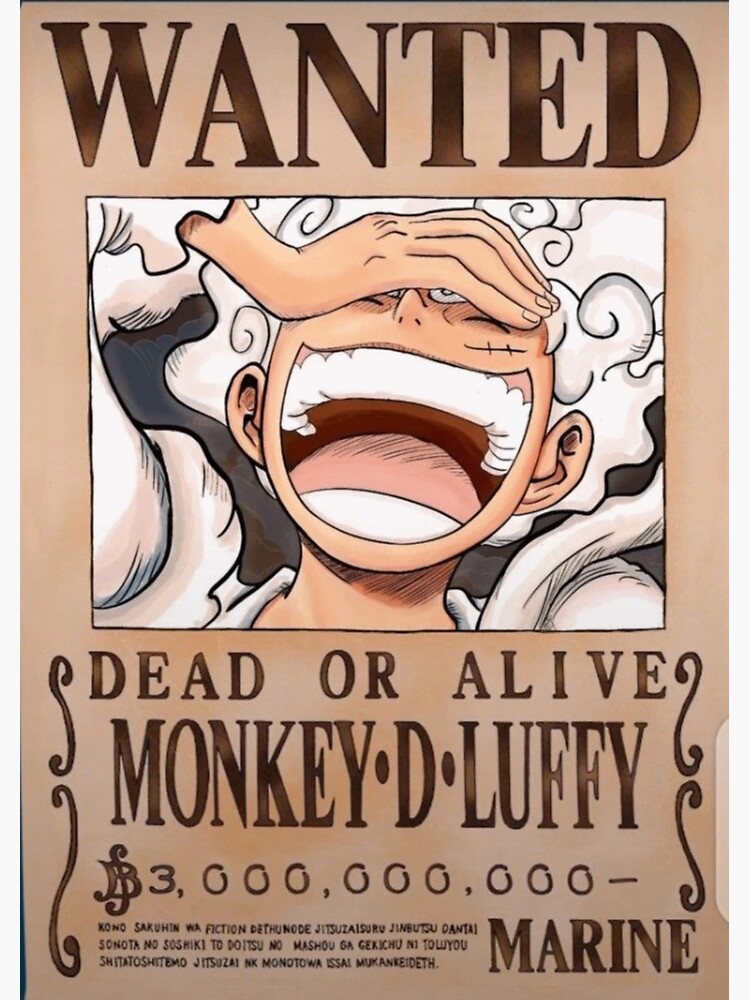 One Piece Luffy Wanted Poster Metal Poster Metal Poster – Anime