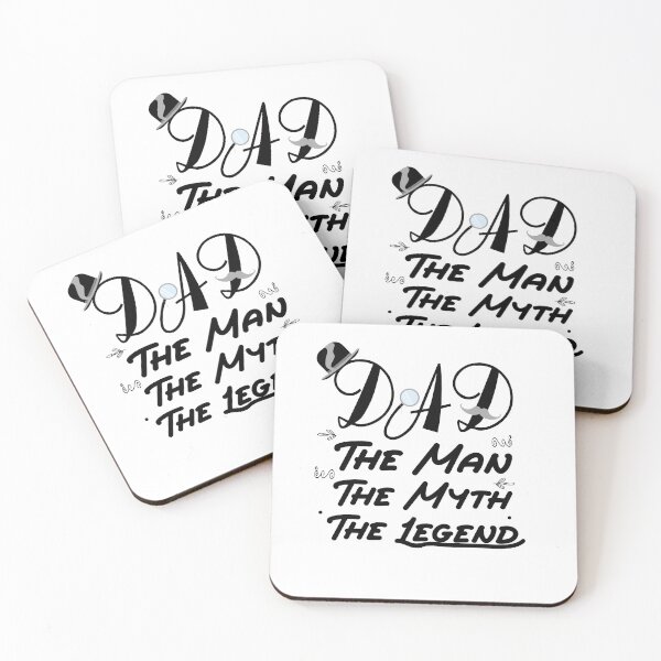 Item preview, Dad the man the myth the legend designed and sold by animehani.