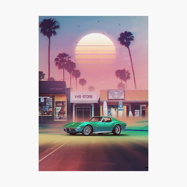 Artikel-Vorschau von Synthwave Sunset Drive, designt und verkauft von dennybusyet.