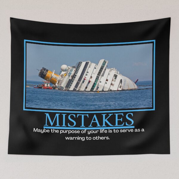 Item preview, Mistakes Demotivational Poster designed and sold by DesignsByDaddy.