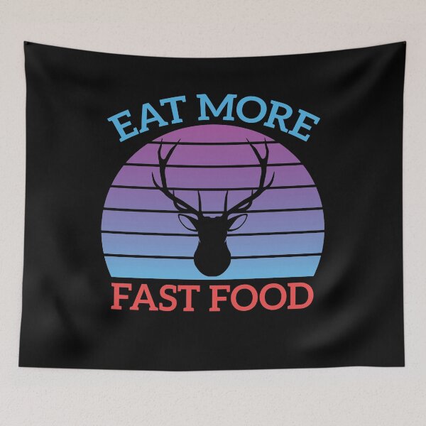 Item preview, deer hunting - Eat More Fast Food - Funny Camouflage Deer Essential T-shirt designed and sold by Achrafilla1.