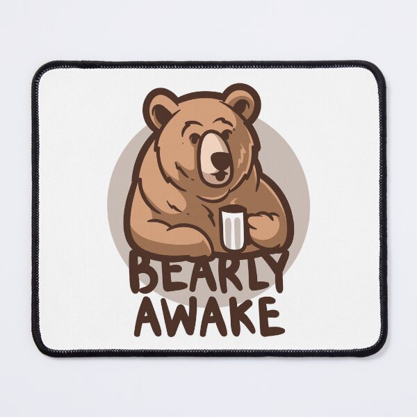 Item preview, Barely Awake | Bearly Awake | Morning Coffee designed and sold by NobleForte.