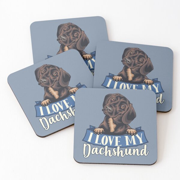 Item preview, I Love my Dachshund designed and sold by DebbisPalette.