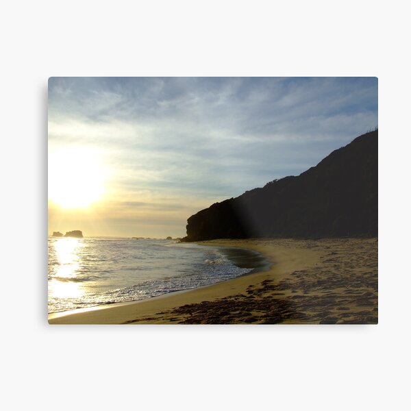 suns getting low at Fingal beach Metal Print