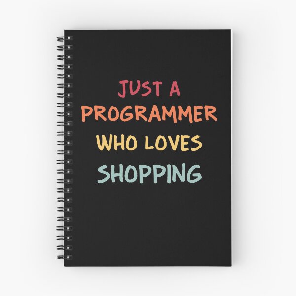 Item preview, Funny Programmer Gift | Funny Software Developer Gift | Funny Coder Gift | Just A Programmer Who Loves Shopping designed and sold by campingforge.