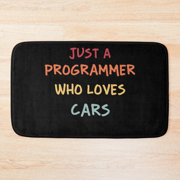 Item preview, Funny Programmer Gift | Funny Software Developer Gift | Funny Coder Gift | Just A Programmer Who Loves Cars designed and sold by campingforge.