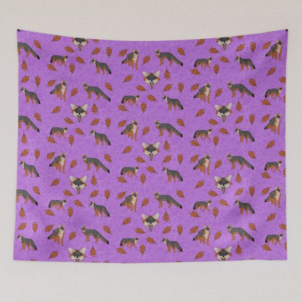 Item preview, Grey Foxes Purple designed and sold by Ashley Gagnon.