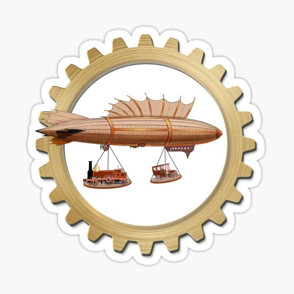 Steampunk Libra Sticker