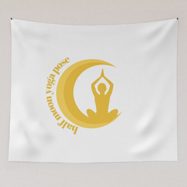 Item preview, half moon yoga pose designed and sold by ALEXOUE.