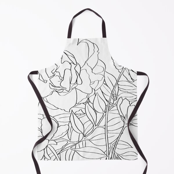 Item preview, Peonies - Black Lines designed and sold by Saanis.