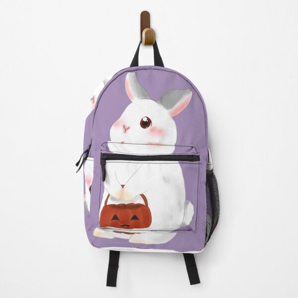 Item preview, White Bunny prepare to  Trick or treat_ Bunniesmee Halloween Edition  designed and sold by bunniesmee.
