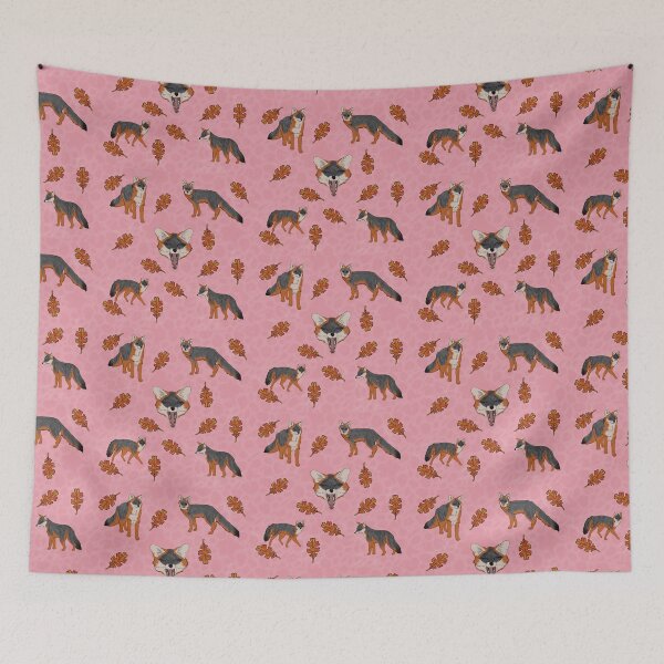Item preview, Grey Foxes Pink designed and sold by Ashley Gagnon.