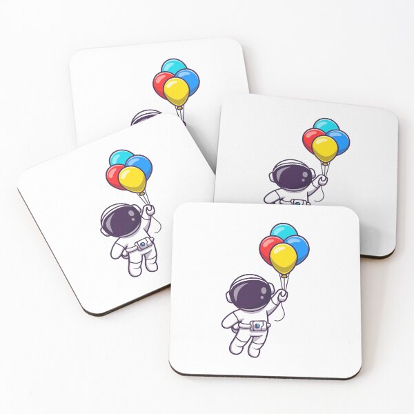 Item preview, Cute Astronaut With Balloons designed and sold by MoaaStore.