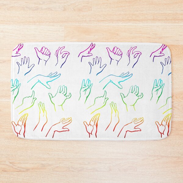 Item preview, Hands gestures in rainbow colors designed and sold by AnnaRuz.
