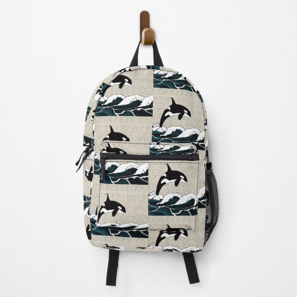 Item preview, orca jumping hokusai style designed and sold by kombos.