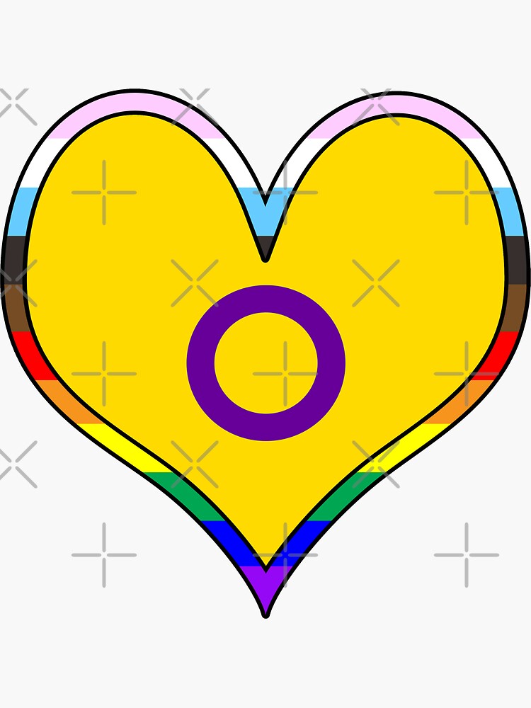 Intersex Pride Heart Sticker For Sale By Textualdeviance Redbubble 2713