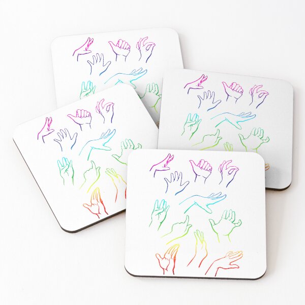 Item preview, Hands gestures in rainbow colors designed and sold by AnnaRuz.