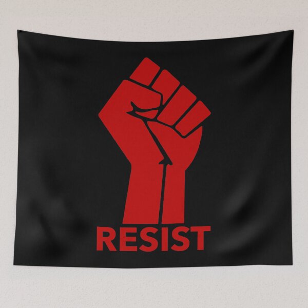 Item preview, Raised Fist - RESIST designed and sold by MikeTheGinger94.