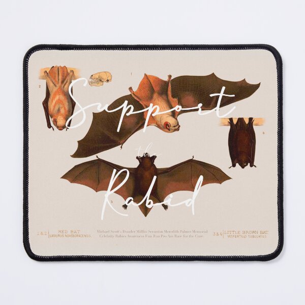 Item preview, Support the Rabid - Vintage Bats designed and sold by Cyanide & Sage.