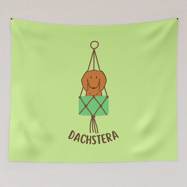 Item preview, Hanging Planter - Dogger Dachshund Dachstera Plant Funny Cute designed and sold by Artventurous.