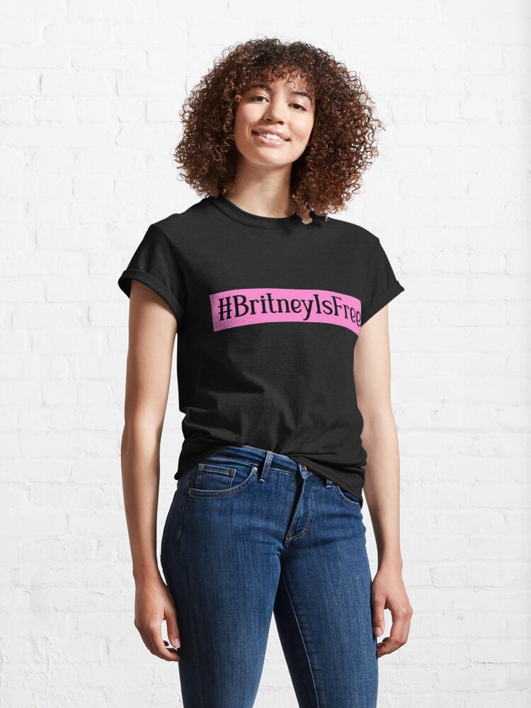 BritneyIsFree (Britney Spears ist frei) (schwarze Schrift) Classic T-Shirt