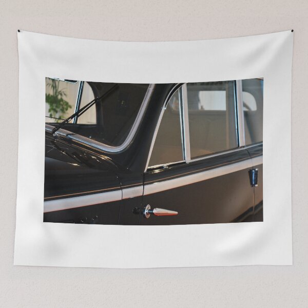 Item preview, Side doors and windscreen of classic vintage black car designed and sold by oanaunciuleanu.