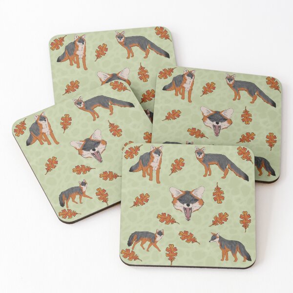 Item preview, Grey Foxes Creme designed and sold by Ashley Gagnon.