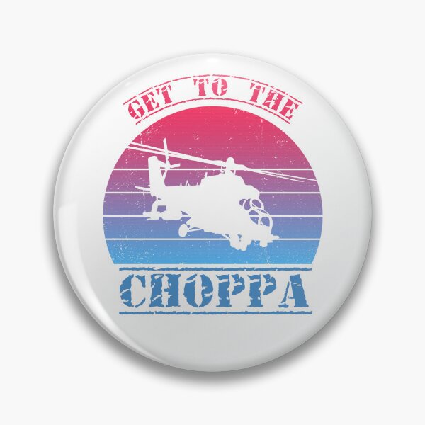 Item preview, Get to the Choppa - Funny Retro Helicopter Vintage Sunset Design designed and sold by dschiffer12.