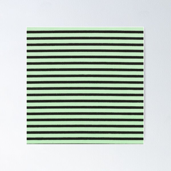 Item preview, Horizontal Green Black Pinstripe Pattern, Green Black Horizontal Stripes designed and sold by antevasinart.