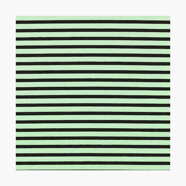 Item preview, Horizontal Green Black Pinstripe Pattern, Green Black Horizontal Stripes designed and sold by antevasinart.