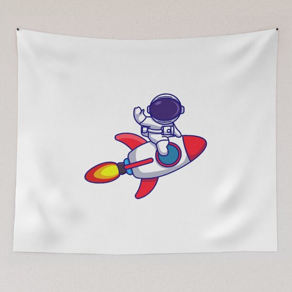 Item preview, Cute Astronaut On A Rocket designed and sold by MoaaStore.