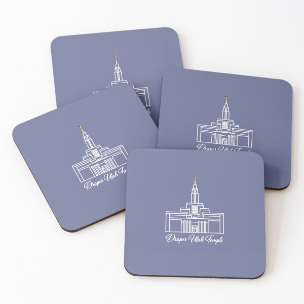 Item preview, Draper Utah Temple White with words designed and sold by Redneck Designs.