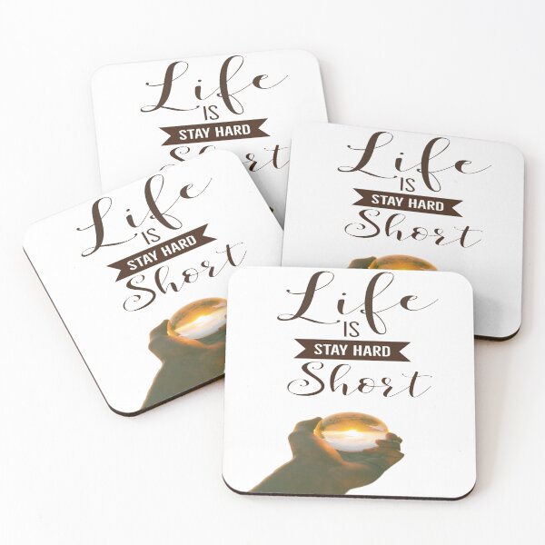 Item preview, life is short stay hard designed and sold by Shubatdesigns.