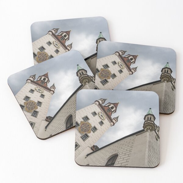 Item preview, Marvelous Munich - Altes Rathaus Old Town Hall Against Ominous Clouds designed and sold by Georgia Mizuleva.