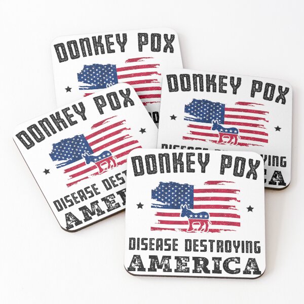 Item preview, donkey pox the disease destroying america Funny Anti Biden designed and sold by KOURCHAL ART.